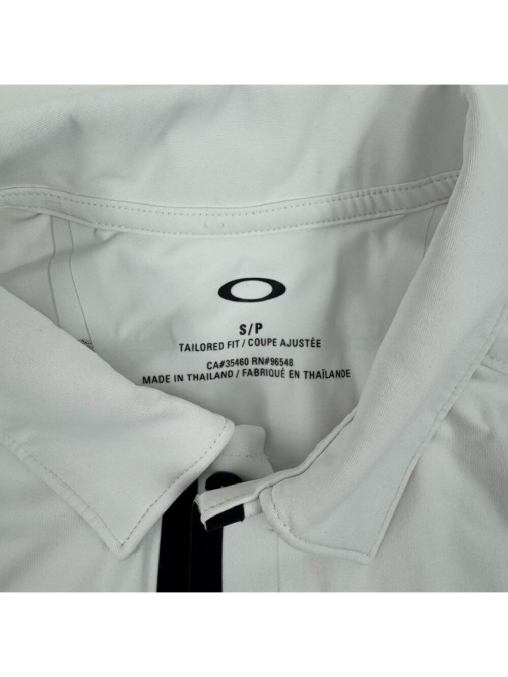 Oakley Velocity Polo Shirt Men Size Small S White 433683 - Picture 4 of 6